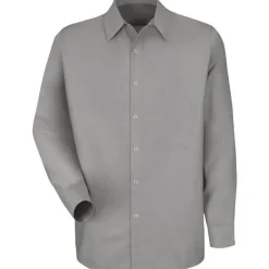 Red Kap Work Shirts*Men's Long Sleeve Specialized Pocketless Work Shirt