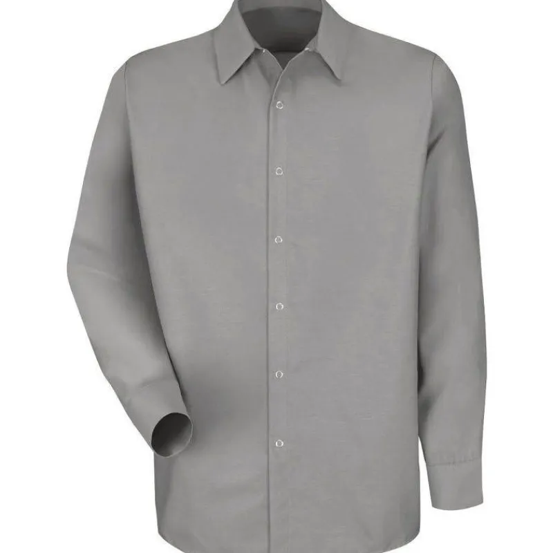 Red Kap Work Shirts*Men's Long Sleeve Specialized Pocketless Work Shirt