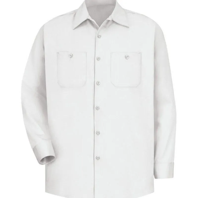 Red Kap Work Shirts*Men's Long Sleeve Wrinkle Resistant Cotton Work Shirt
