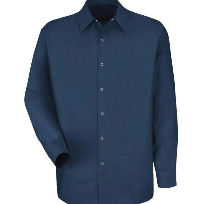 Red Kap Work Shirts*Men's Long Sleeve Specialized Pocketless Work Shirt