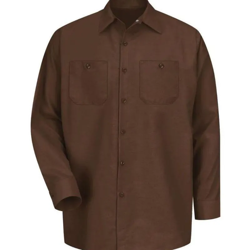 Red Kap Work Shirts*Men's Long Sleeve Industrial Work Shirt