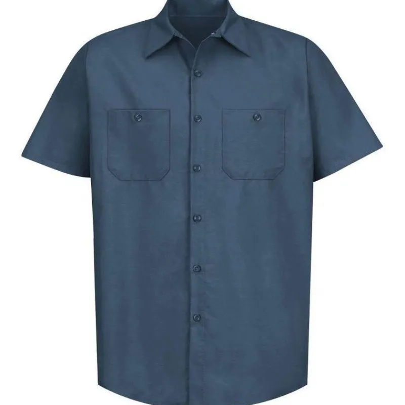 Red Kap Work Shirts*Men's Short Sleeve Industrial Work Shirt