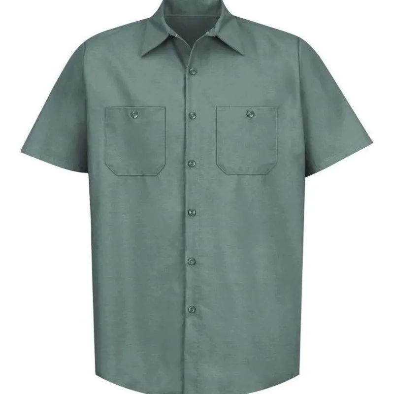 Red Kap Work Shirts*Men's Short Sleeve Industrial Work Shirt