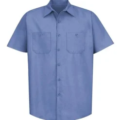 Red Kap Work Shirts*Men's Short Sleeve Industrial Work Shirt