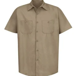 Red Kap Work Shirts*Men's Short Sleeve Industrial Work Shirt