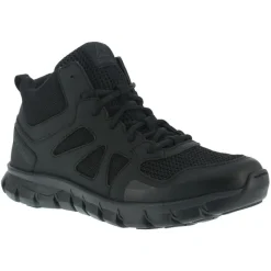 Reebok Non-Slip Shoes | Athletic*Duty Men's Sublite Cushion Tactical Athletic Mid Black