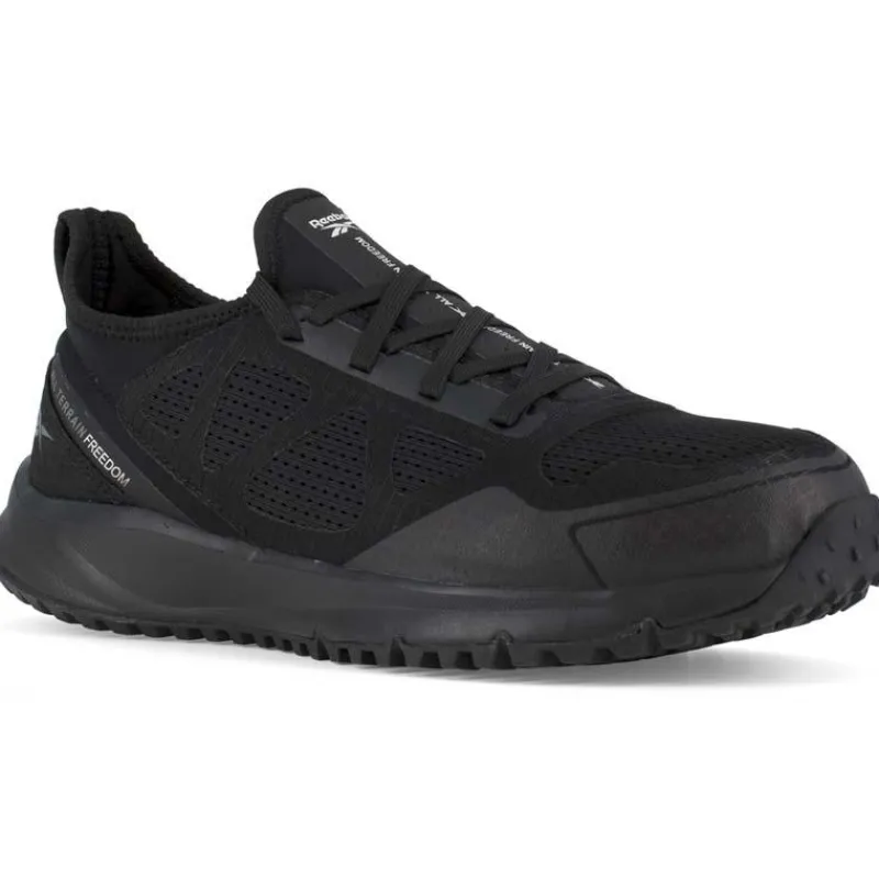 Reebok Athletic | Non-Slip Shoes*Men's All Terrain Work Steel Toe Trail Running Work Shoe Black
