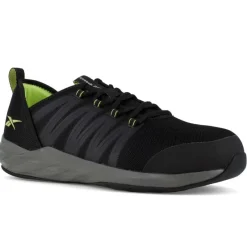 Reebok Athletic | Non-Slip Shoes*Men's Astroride Work ESD Steel Toe Athletic Work Shoe Black/neon Green