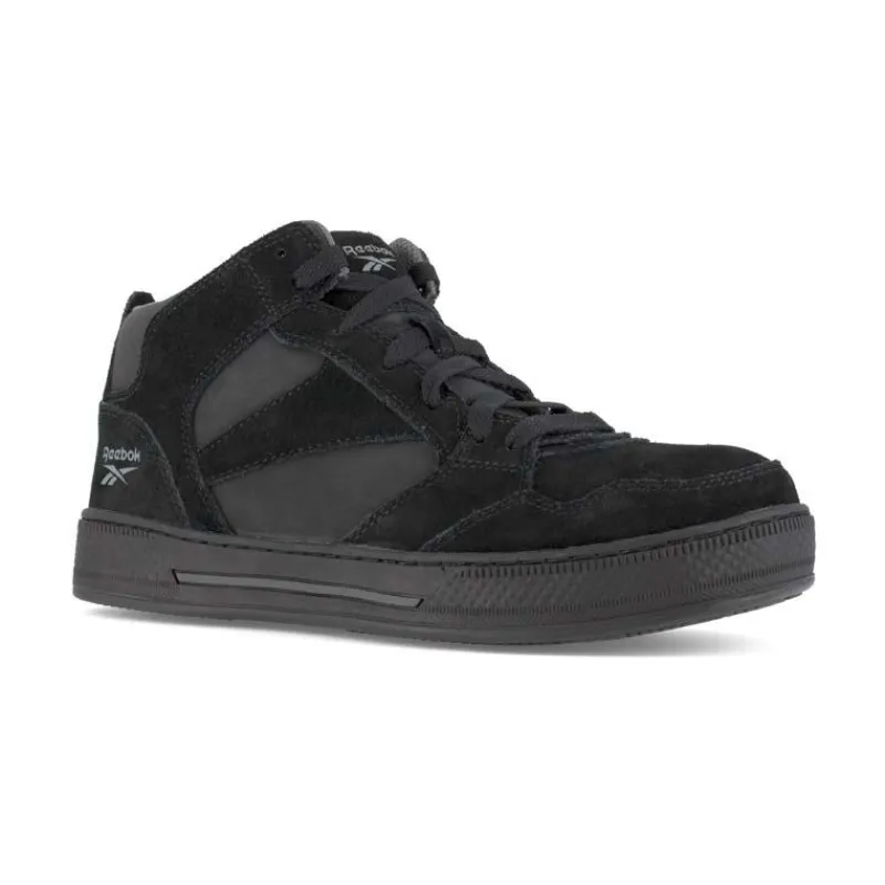 Reebok Athletic*Men's Dayod Composite Toe Light Weight Skateboard Hi Top - Black