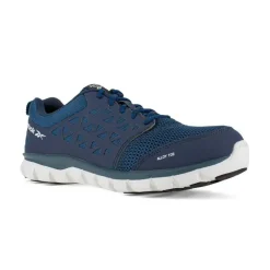 Reebok Non-Slip Shoes | Athletic*Men's Sublite Cushion Work Alloy Toe ESD Athletic Oxford Navy