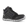 Reebok Non-Slip Shoes | Athletic*Men's Sublite Cushion Work Alloy Toe ESD Athletic Mid Cut Shoe Black