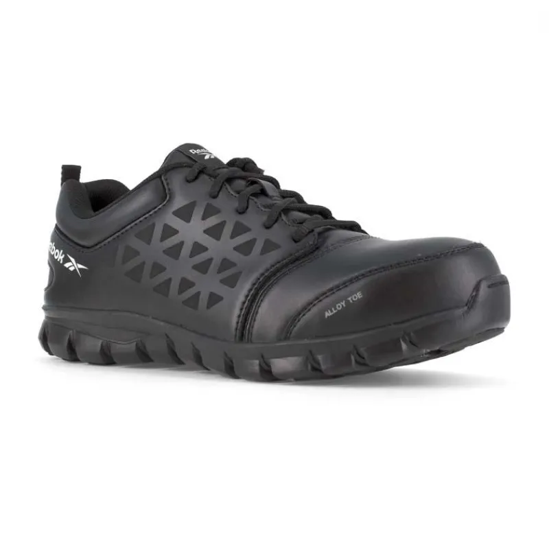 Reebok Non-Slip Shoes | Athletic*Men's Sublite Cushion Work Alloy Toe Athletic Oxford Black