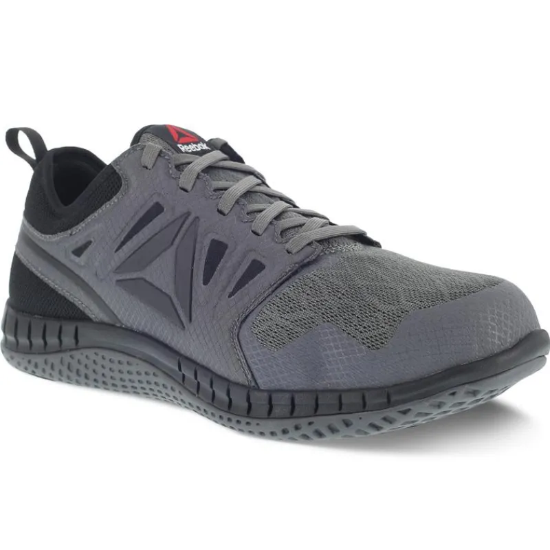 Reebok Non-Slip Shoes | Athletic*Men's Zprint Work Steel Toe Athletic Work Shoe Grey