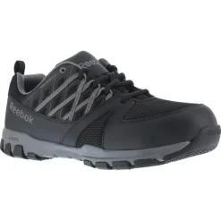 Reebok Athletic | Non-Slip Shoes*Women's Sublite Work Black & Grey ESD Athletic Oxford Black/grey