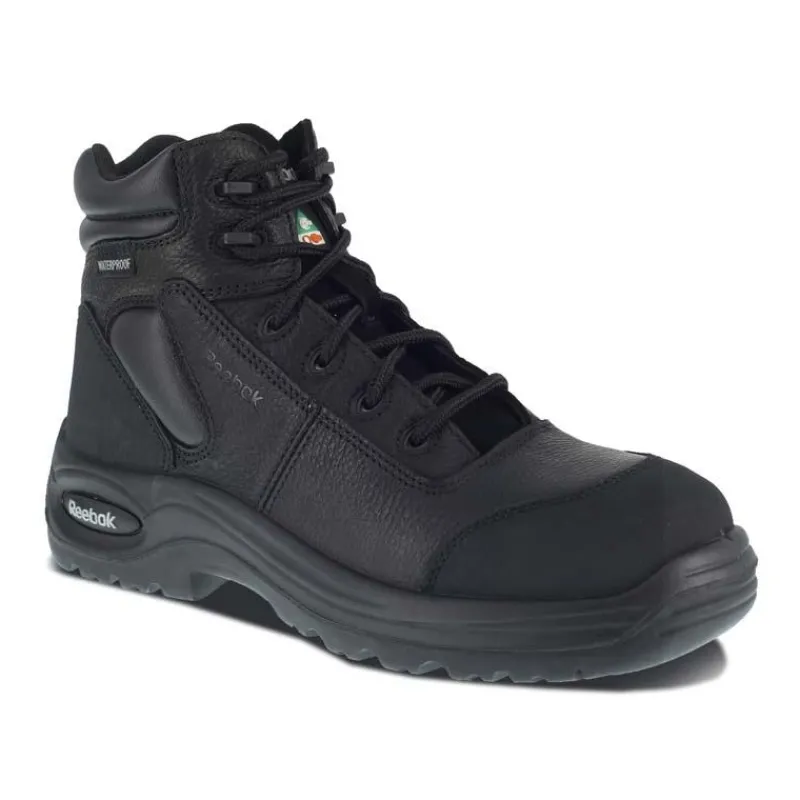 Reebok Non-Steel Safety Toe | Work Boots*Women's Trainex 6-Inch Waterproof Composite Toe Sport Boots- Black