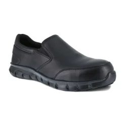 Reebok Non-Slip Shoes | Slip-Ons*Work Men's Sublite Cushion Slip On Athletic Work Shoe Black