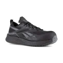 Reebok Non-Slip Shoes | Athletic*Work Men's Floatride Energy 3 Composite Toe SD Athletic Work Shoe Black