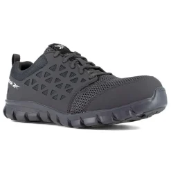 Reebok Non-Slip Shoes | Athletic*Work Men's Sublite Cushion Athletic Work Oxford Grey