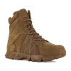 Reebok Non-Slip Boots | Tactical*Work Men's Hyperium Trailgrip Tactical 8" Side Zip Boot Coyote