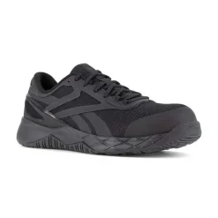 Reebok Non-Slip Shoes | Athletic*Work Men's Nanoflex TR Work Composite Toe Athletic Work Shoe Black
