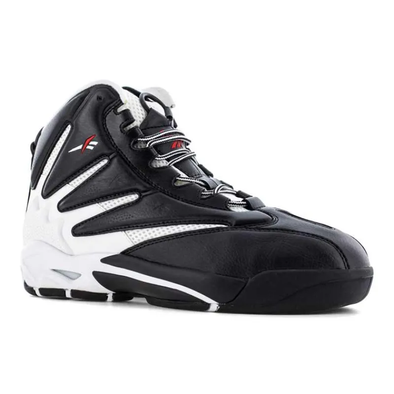 Reebok Non-Slip Shoes | Athletic*Work Men's The Blast Work Composite Toe Athletic Hi-Top Black / White