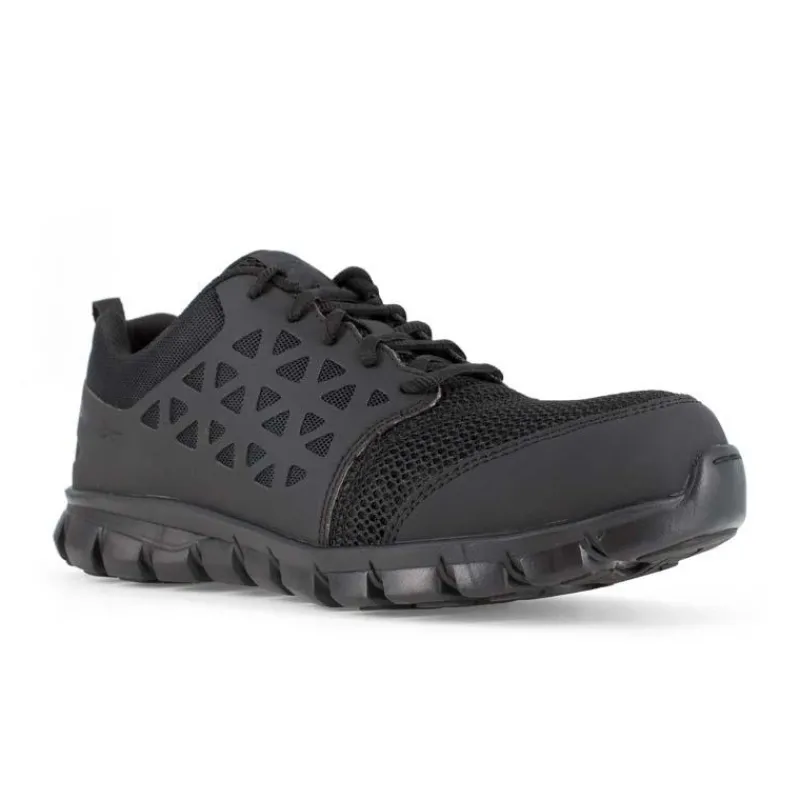 Reebok Non-Slip Shoes | Athletic*Work Women's Sublite Cushion Athletic Work Oxford Black