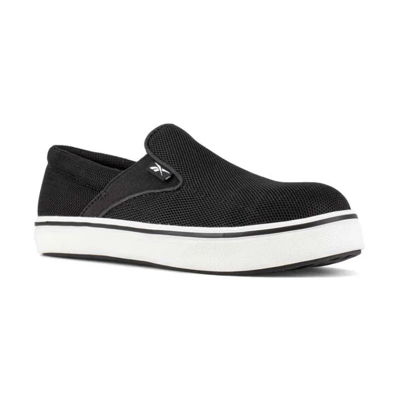 Reebok Non-Slip Shoes | Slip-Ons*Work Women's Comfortie Work Composite Toe SD Slip-On Work Shoe Black / White