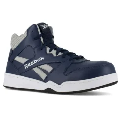 Reebok Non-Slip Shoes | Athletic*Works Men's BB4500 Work ESD Composite Toe Athletic Hi Top Work Sneaker Navy / Gray