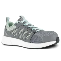 Reebok Non-Slip Shoes | Athletic*Works Women's Fusion Flexweave Work Composite Toe Athletic Work Shoe Grey/mint Green