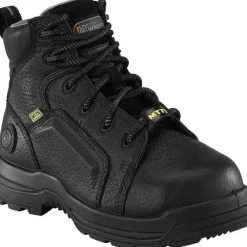 Rockport Met Guard | Non-Steel Safety Toe*6-Inch More Energy Metatarsal Guard Comp Toe Boots Black