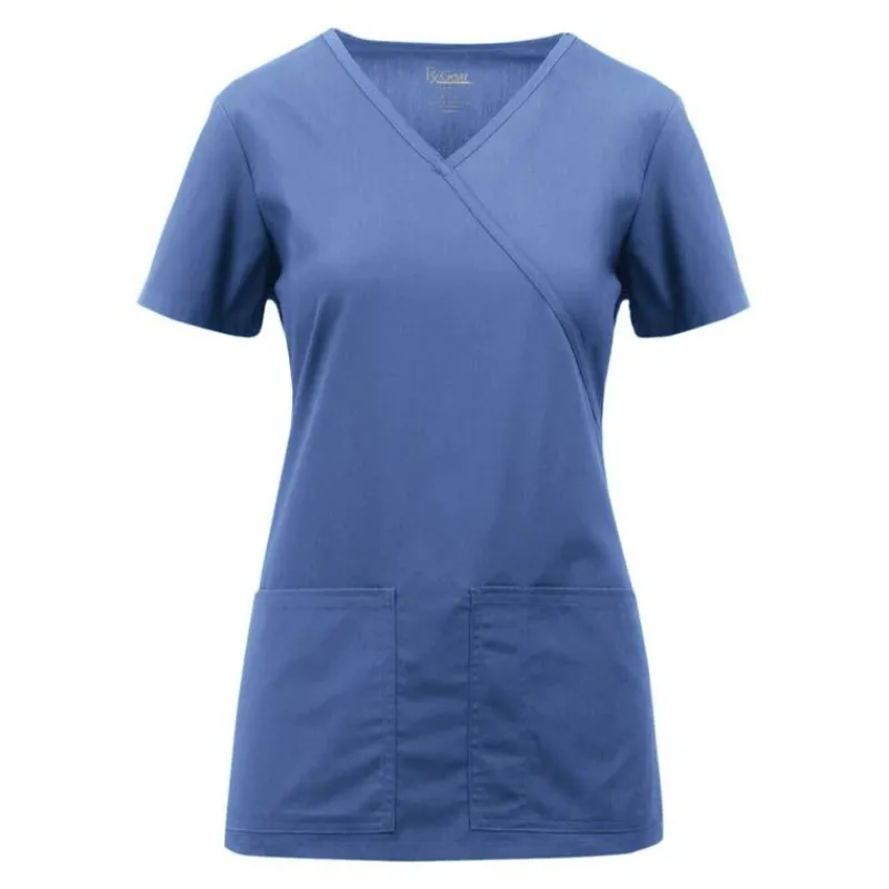 Rx Gear Stretch Scrub Tops*Women's Mock Wrap Scrub Top