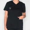 Rx Gear Stretch Scrub Tops*Women's Mock Wrap Scrub Top