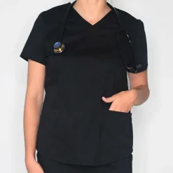 Rx Gear Stretch Scrub Tops*Women's Mock Wrap Scrub Top
