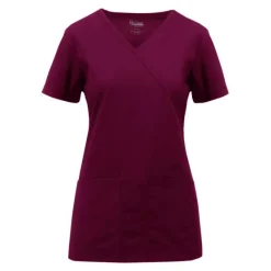 Rx Gear Stretch Scrub Tops*Women's Mock Wrap Scrub Top