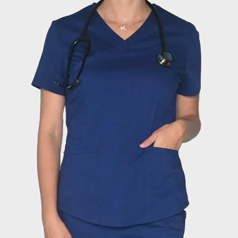 Rx Gear Stretch Scrub Tops*Women's Mock Wrap Scrub Top
