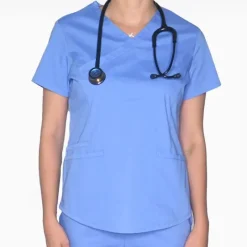 Rx Gear Stretch Scrub Tops*Women's Mock Wrap Scrub Top
