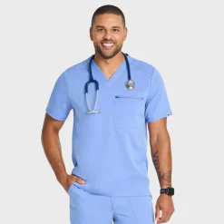 Scrubology Core Scrub Tops*Men's 2 Pocket V-Neck Scrub Top