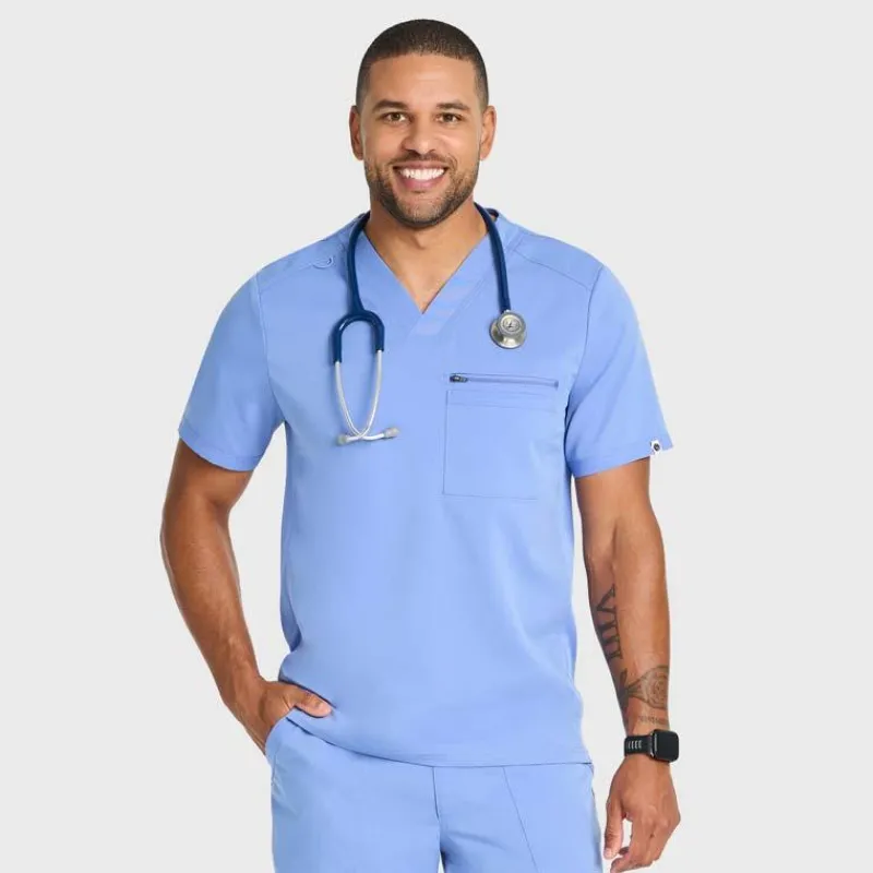 Scrubology Core Scrub Tops*Men's 2 Pocket V-Neck Scrub Top