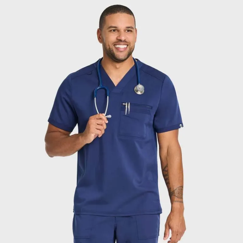 Scrubology Core Scrub Tops*Men's 2 Pocket V-Neck Scrub Top