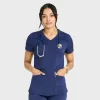 Scrubology Core Scrub Tops*Women's 3 Pocket Mock Wrap Scrub Top