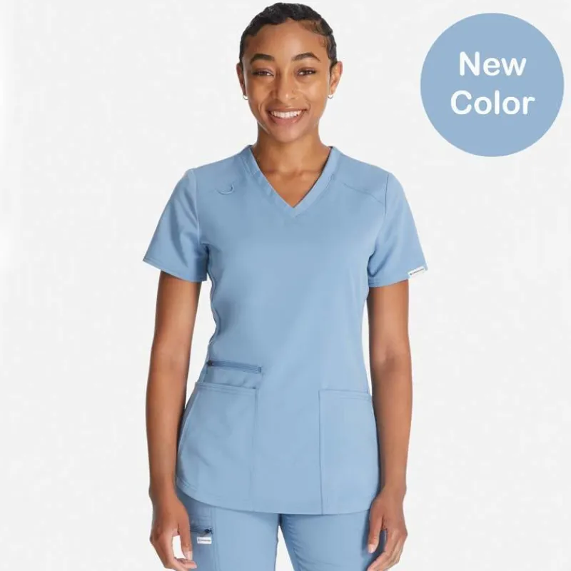 Scrubology Core Scrub Tops*Women's 5 Pocket V-Neck Scrub Top