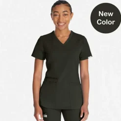 Scrubology Core Scrub Tops*Women's 5 Pocket V-Neck Scrub Top