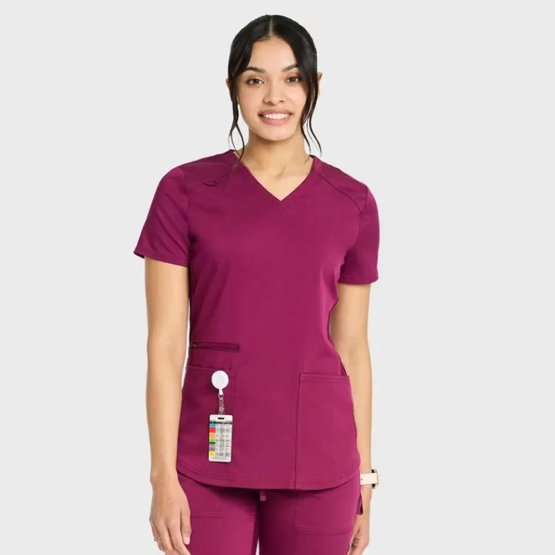 Scrubology Core Scrub Tops*Women's 5 Pocket V-Neck Scrub Top