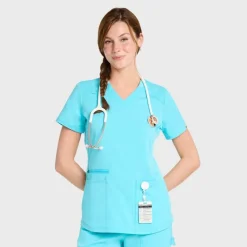 Scrubology Core Scrub Tops*Women's 5 Pocket V-Neck Scrub Top