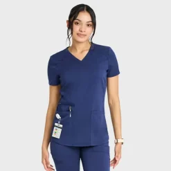 Scrubology Core Scrub Tops*Women's 5 Pocket V-Neck Scrub Top