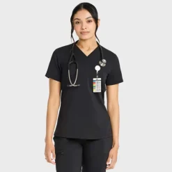 Scrubology Core Scrub Tops*Women's One Pocket Tuck-In Scrub Top