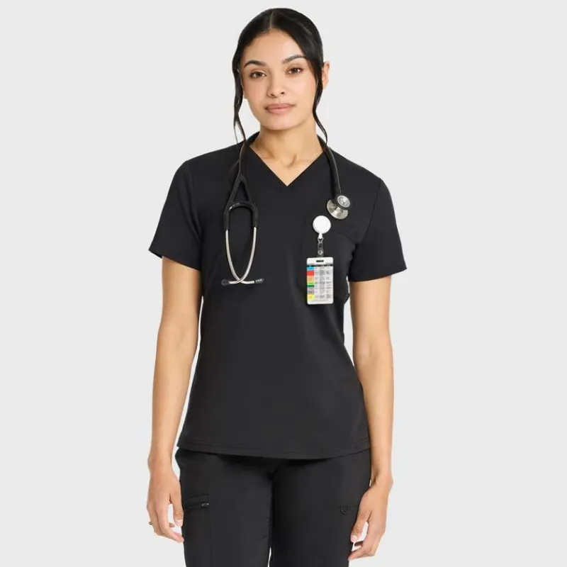 Scrubology Core Scrub Tops*Women's One Pocket Tuck-In Scrub Top