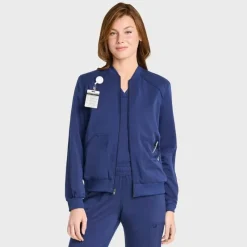 Scrubology Core Lab Coats & Jackets*Women's Zip Front Scrub Jacket