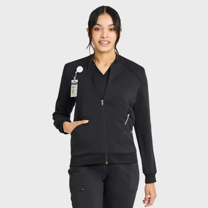 Scrubology Core Lab Coats & Jackets*Women's Zip Front Scrub Jacket