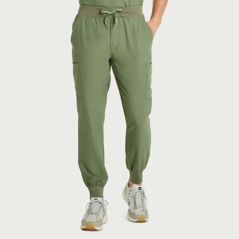 Scrubology Shift Scrub Pants*Men's Cargo Jogger Pull-On Scrub Pant